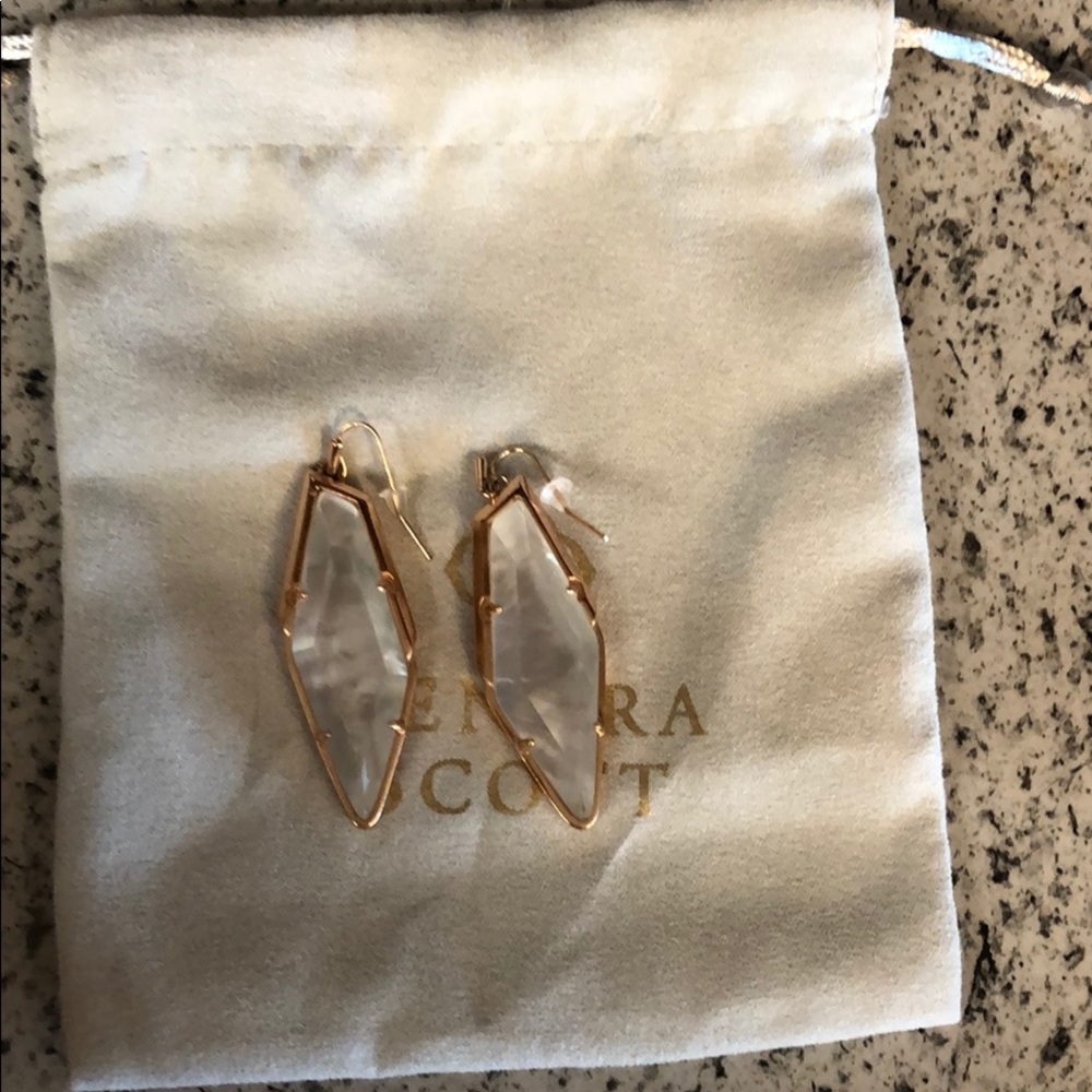 Kendra Scott mother of pearl earrings